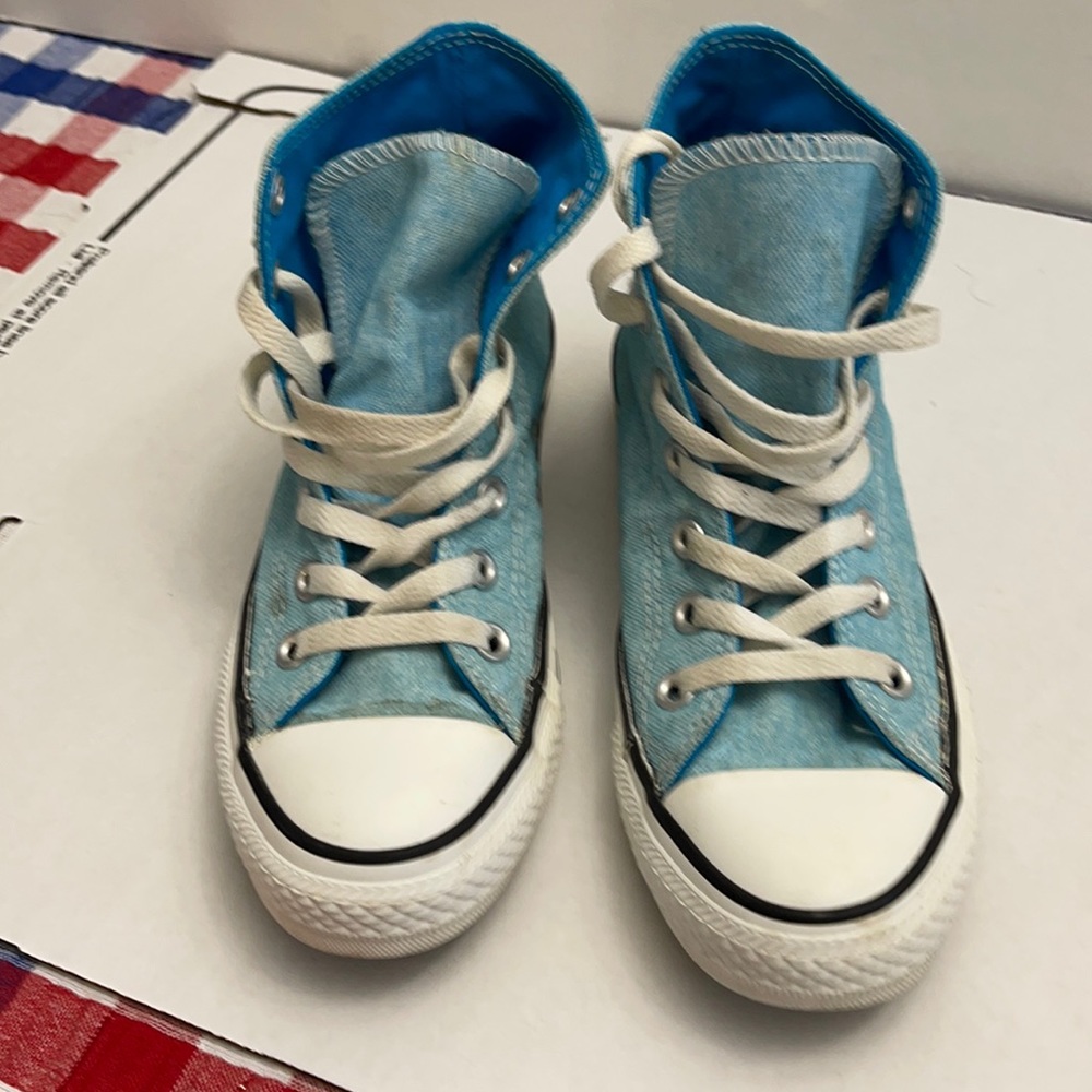 Converse Womens Sneakers Baby Blue Chucks Shoes